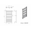 Полотенцесушитель водяной Grota Classic 300x900 хром матовый