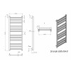 Полотенцесушитель водяной Grota Grande 650x1640 хром матовый