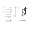 Полотенцесушитель электрический Grota Soffi P с полкой 430x800 белый