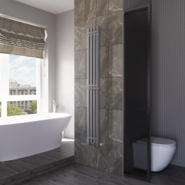 Полотенцесушитель водяной Grota Corsa 180х1500 хром матовый