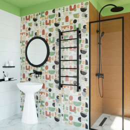 Полотенцесушитель электрический Grota Costa 430х1200 черный