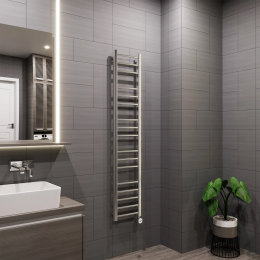 Полотенцесушитель электрический Grota Eco Classic 300x1575 хром матовый