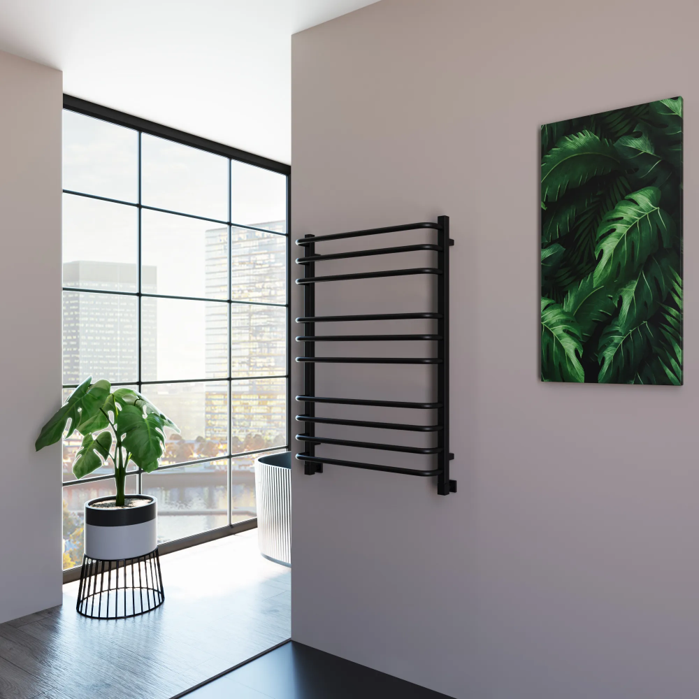 Полотенцесушитель водяной Grota Eco Forte 630x900 черный