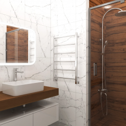 Полотенцесушитель водяной Grota Simple 530х800 хром глянцевый
