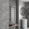 Полотенцесушитель водяной Grota Soffi P с полкой 430x1200 хром матовый