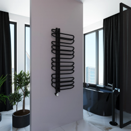 Полотенцесушитель электрический Grota Stelle 500x1200/l черный