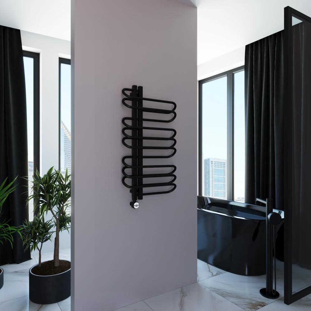 Полотенцесушитель электрический Grota Stelle 500x900/l черный