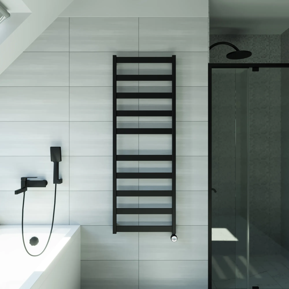 Полотенцесушитель электрический Grota Brezza 530x1500 черный
