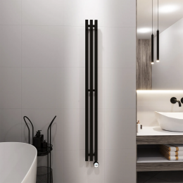 Полотенцесушитель электрический Grota Corsa 130х1500 черный