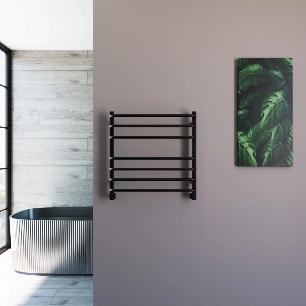 Полотенцесушитель водяной Grota Eco Forte 630x600 черный