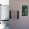 Полотенцесушитель водяной Grota Eco Forte 630x600 черный