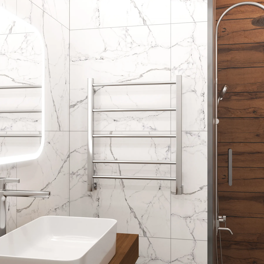 Полотенцесушитель водяной Grota Simple 530х600 хром глянцевый