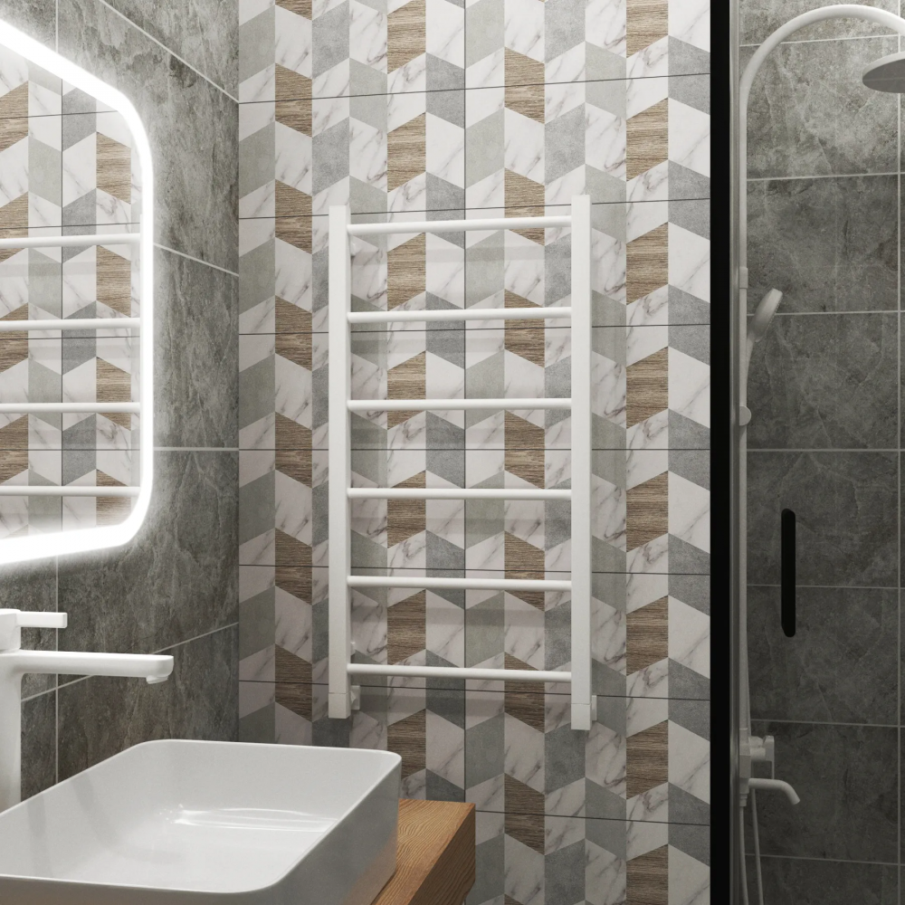 Полотенцесушитель водяной Grota Simple 430x800 белый