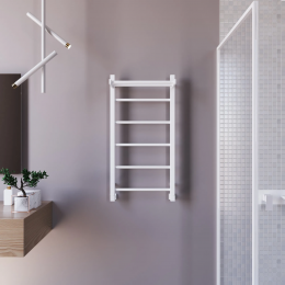 Полотенцесушитель водяной Grota Simple P с полкой 430x800 белый