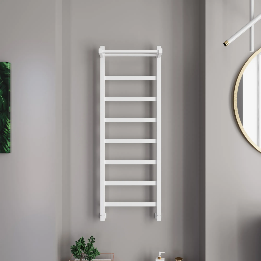 Полотенцесушитель водяной Grota Soffi P с полкой 430x1200 белый