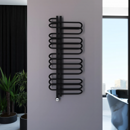 Полотенцесушитель электрический Grota Stelle 500x1200/l черный