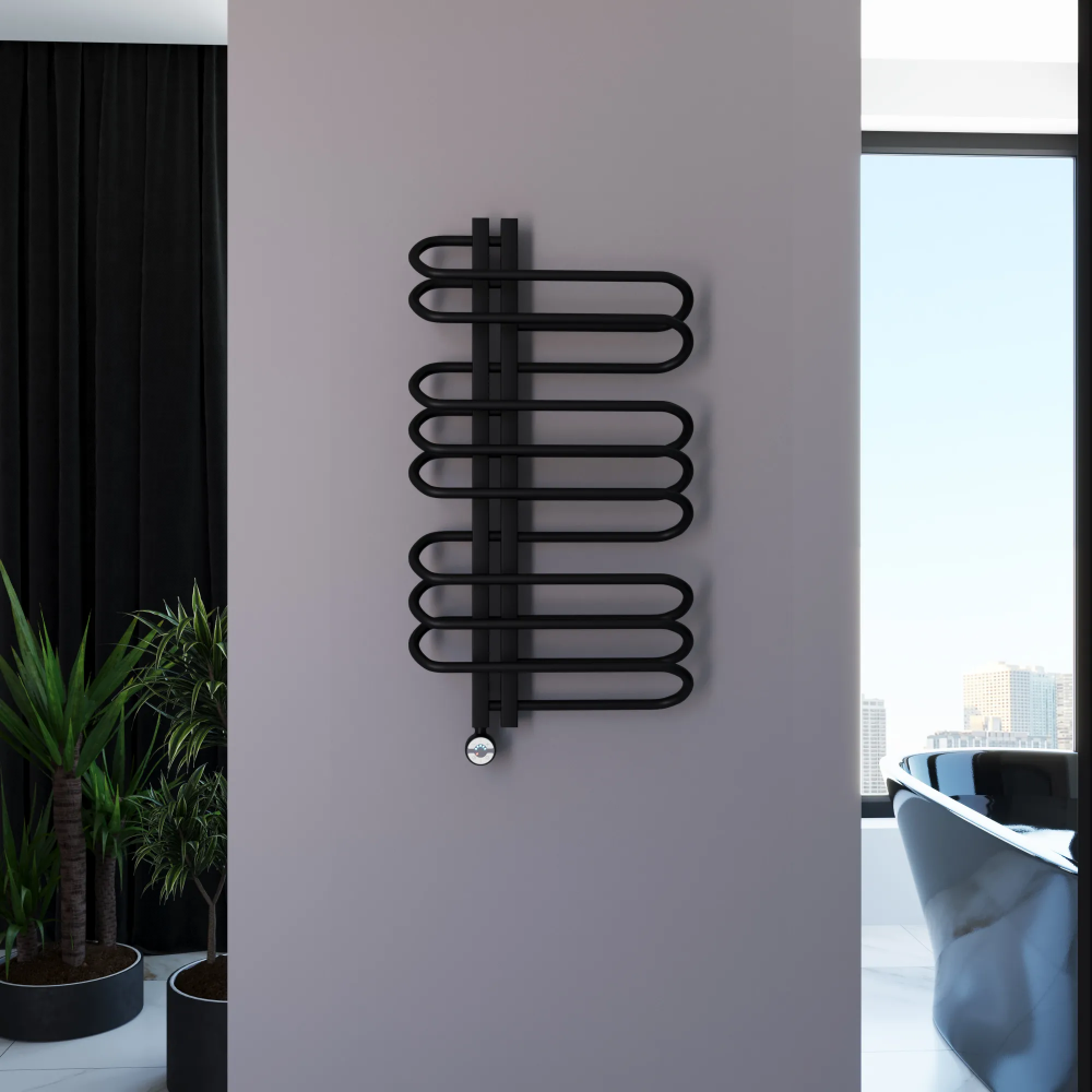 Полотенцесушитель электрический Grota Stelle 500x900/l черный