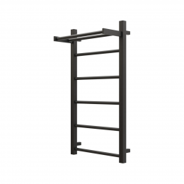 Полотенцесушитель водяной Grota Simple P с полкой 430x800 черный