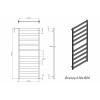 Полотенцесушитель водяной Grota Brezza 630x1500 белый