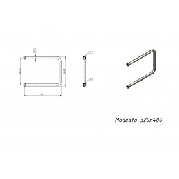 Полотенцесушитель водяной Grota Modesto 320x400 хром глянцевый