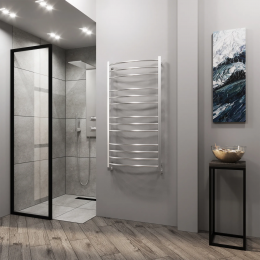 Полотенцесушитель водяной Grota Eco Calma 630x1200 хром матовый