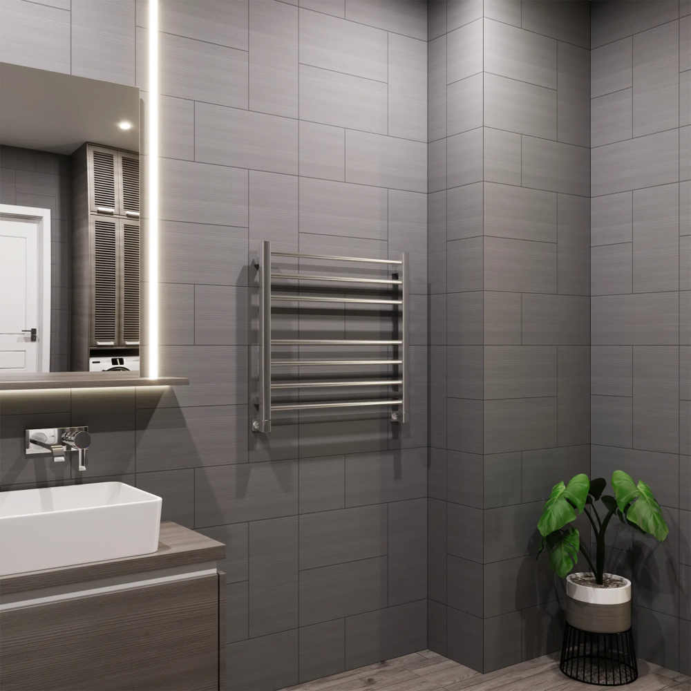 Полотенцесушитель водяной Grota Eco Classic 630x600 хром матовый