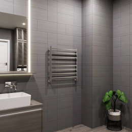 Полотенцесушитель водяной Grota Eco Classic 630x600 хром матовый