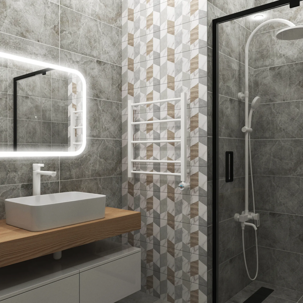 Полотенцесушитель электрический Grota Simple 530x600 белый