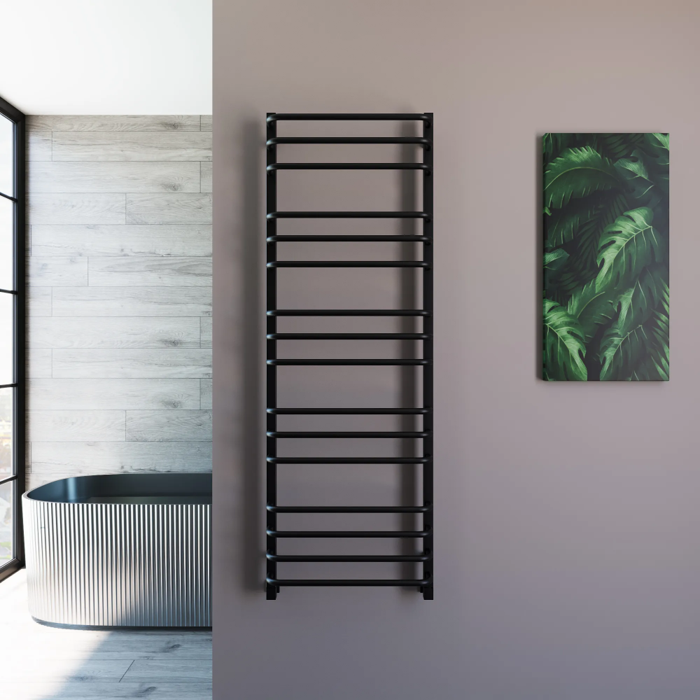 Полотенцесушитель водяной Grota Eco Forte 530x1500 черный