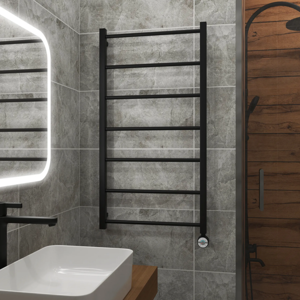 Полотенцесушитель электрический Grota Simple 530x1000 черный