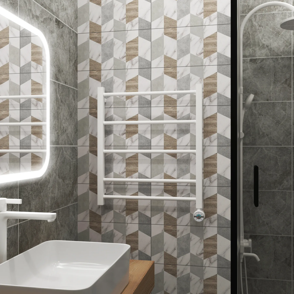 Полотенцесушитель электрический Grota Simple 530x600 белый