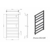 Полотенцесушитель водяной Grota Brezza 630x1200 хром матовый