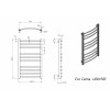 Полотенцесушитель водяной Grota Eco Calma 480x900 хром глянцевый