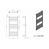 Полотенцесушитель водяной Grota Lux 530x1200 черный