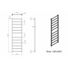 Полотенцесушитель электрический Grota Moda 530x1800 белый