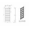 Полотенцесушитель электрический Grota Vento 630х1800 хром матовый