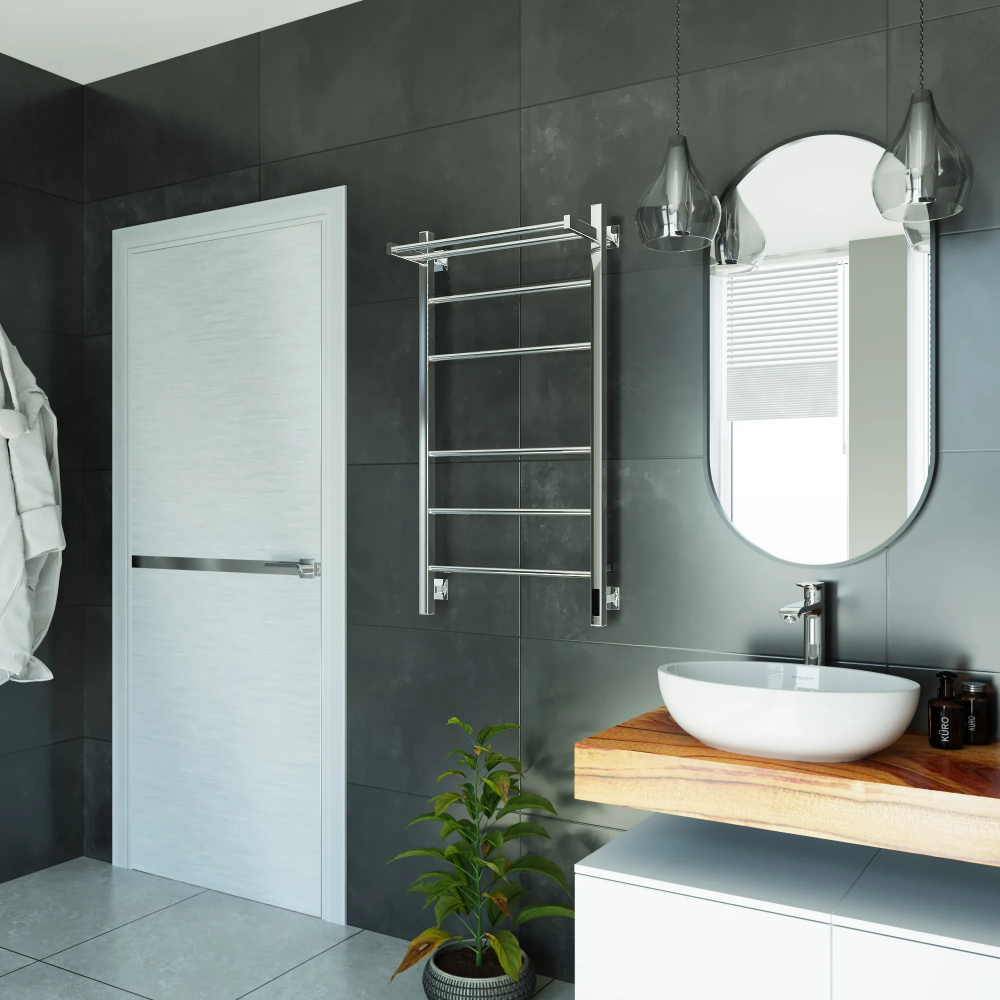 Полотенцесушитель электрический Grota Alto 530х1000 хром глянцевый