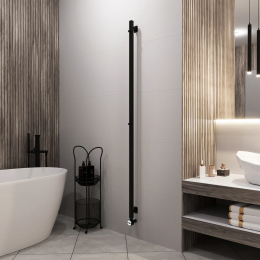 Полотенцесушитель электрический Grota Corsa 30х1800 черный