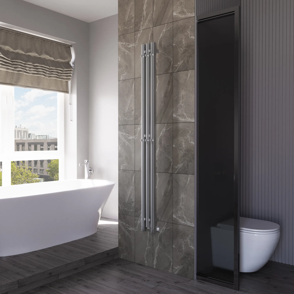 Полотенцесушитель водяной Grota Corsa 130х1500 хром матовый