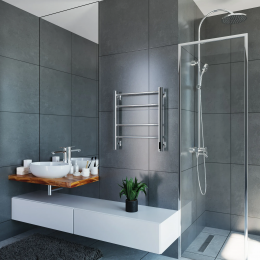 Полотенцесушитель электрический Grota Costa 530х600 хром глянцевый