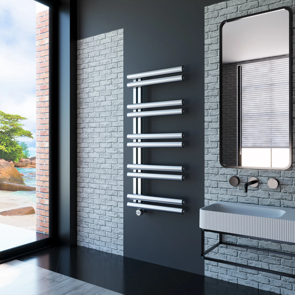 Полотенцесушитель электрический Grota Lato L 530x1160 хром матовый