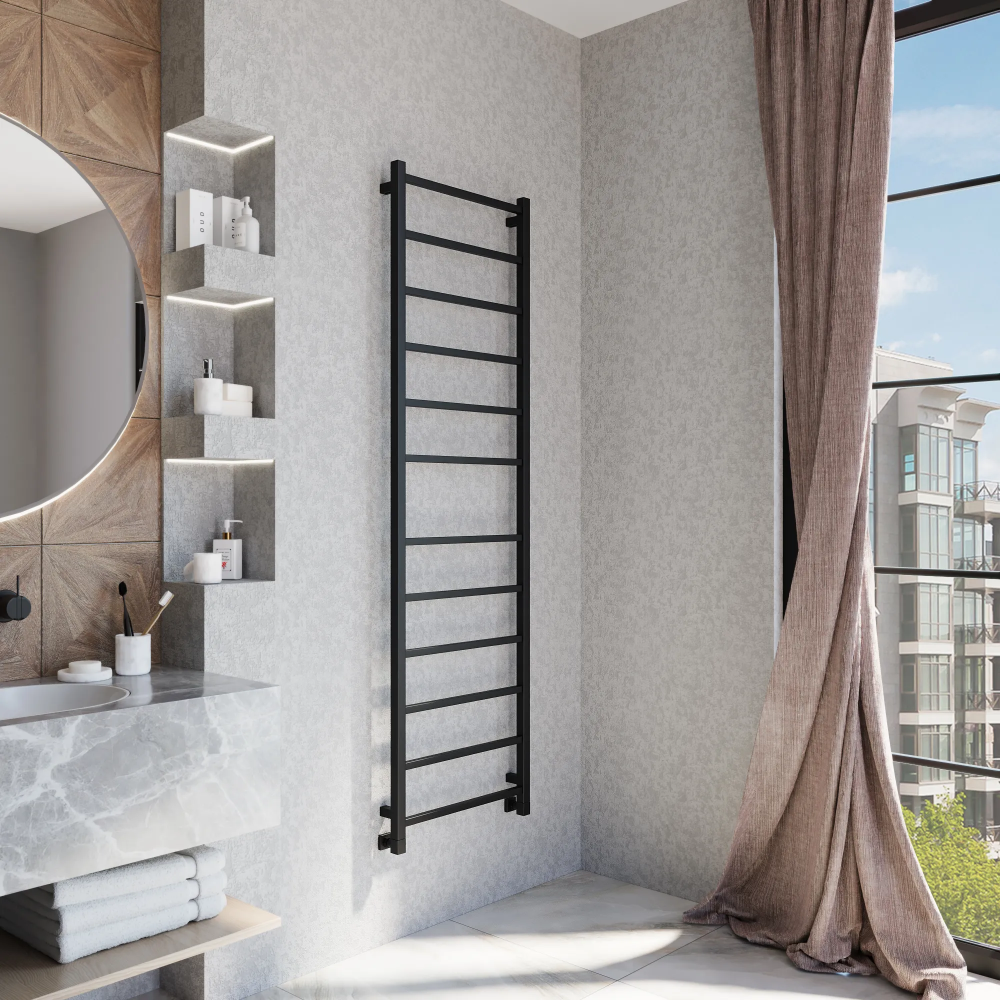 Полотенцесушитель водяной Grota Moda 530x1800 черный