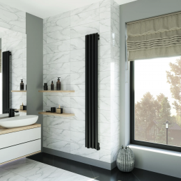 Полотенцесушитель водяной Grota Quill 350x1200 черный