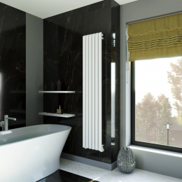 Полотенцесушитель водяной Grota Quill 350x1800 белый