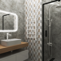 Полотенцесушитель электрический Grota Simple 430x800 белый