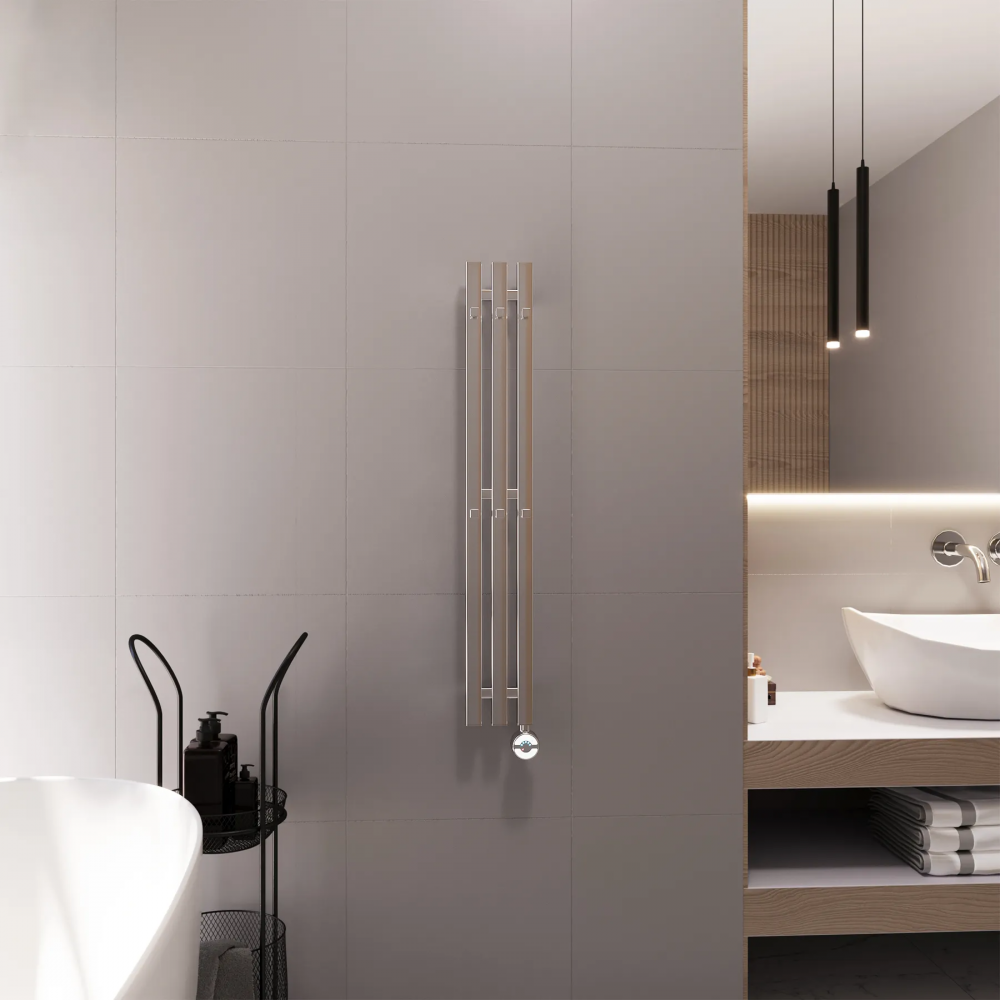 Полотенцесушитель электрический Grota Corsa 130х900 хром глянцевый