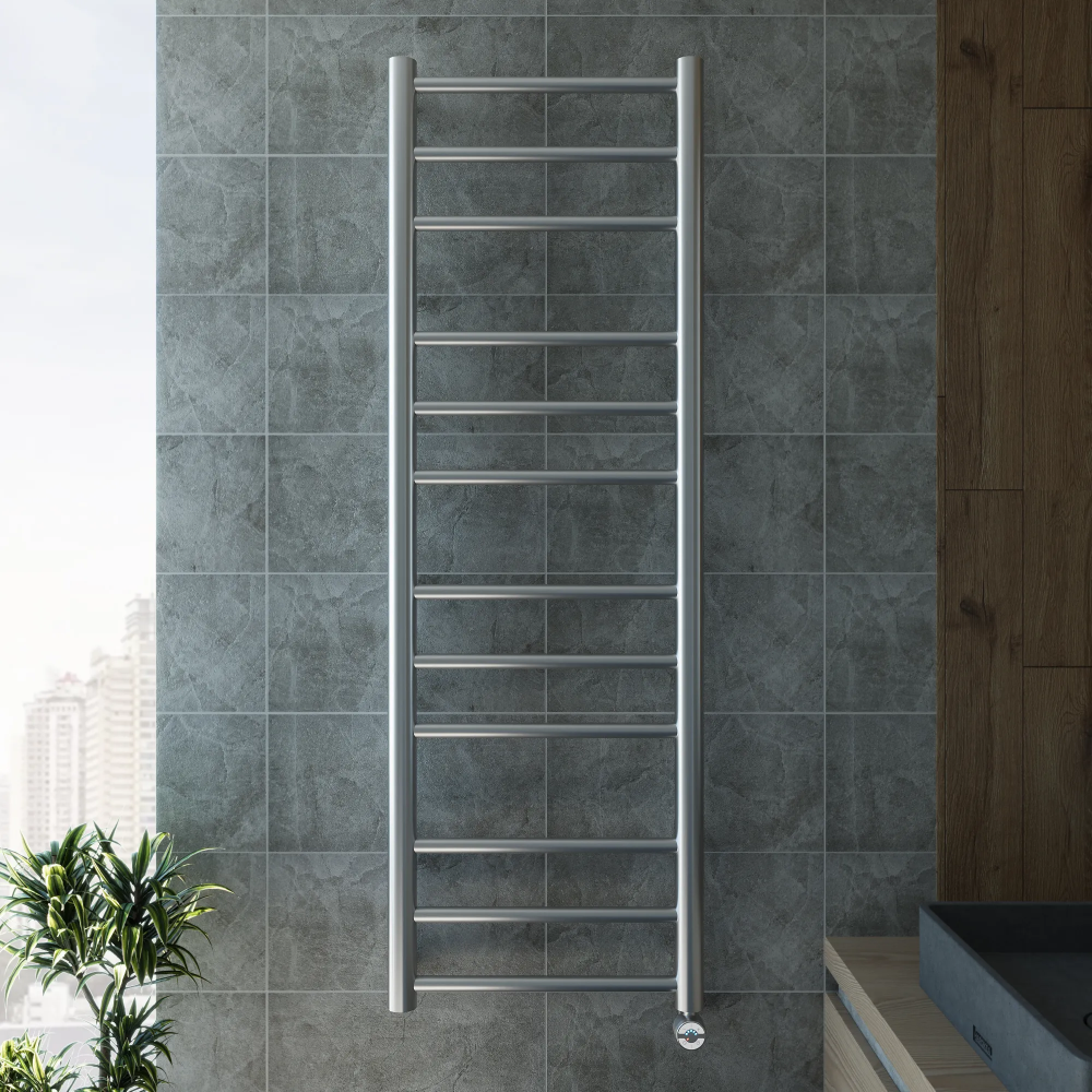 Полотенцесушитель электрический Grota Grosso 550x1640 хром матовый