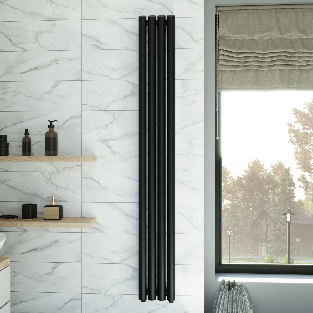 Полотенцесушитель водяной Grota Quill 350x1200 черный