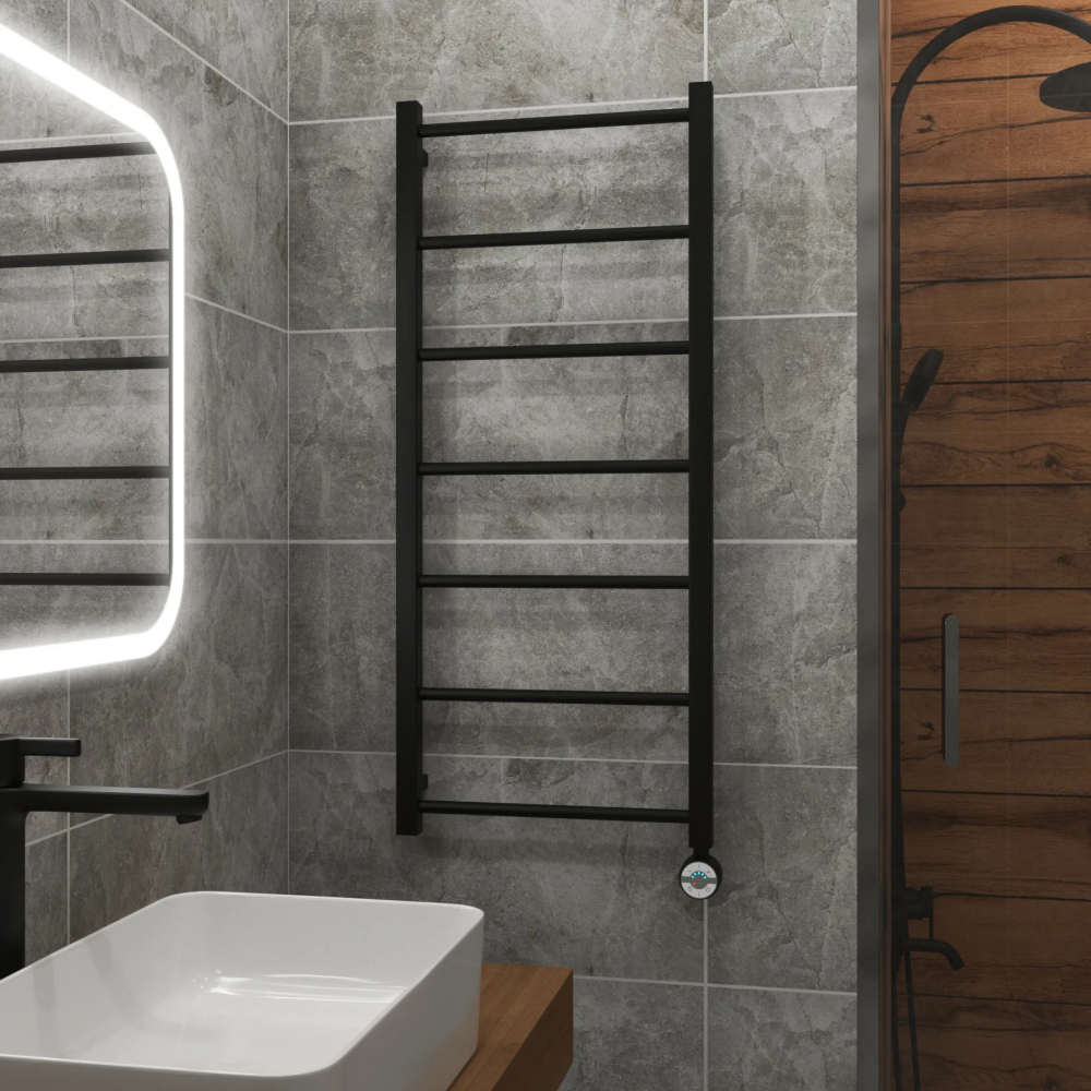 Полотенцесушитель электрический Grota Simple 430x1000 черный