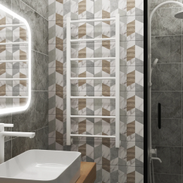 Полотенцесушитель водяной Grota Simple 430x1000 белый